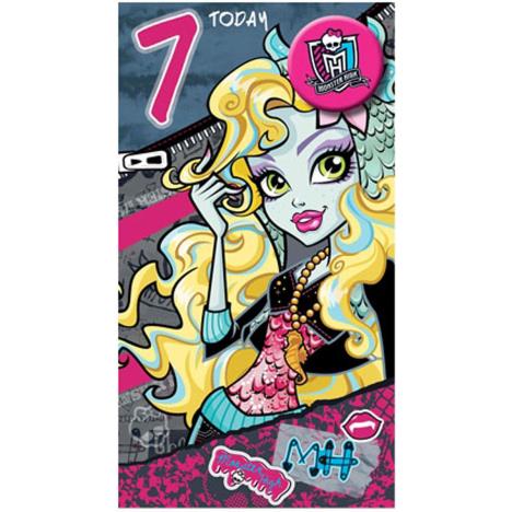 Monster High 7 Today 7th Birthday Card with Badge £2.39